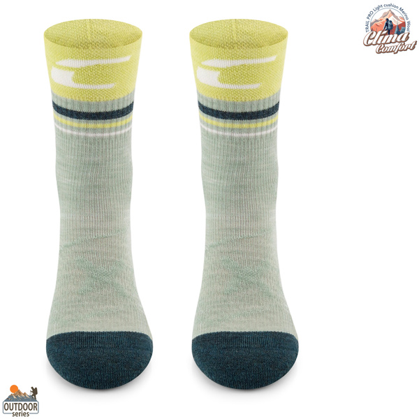 Skarpety trekkingowe TRE28 ClimaComfort TRAIL PRO - zielono/oliwkowe