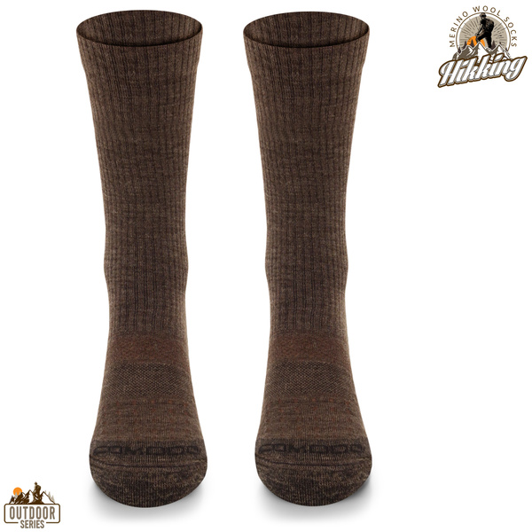 Skarpety trekkingowe TRE20 - 38% wełny merino - brązowy