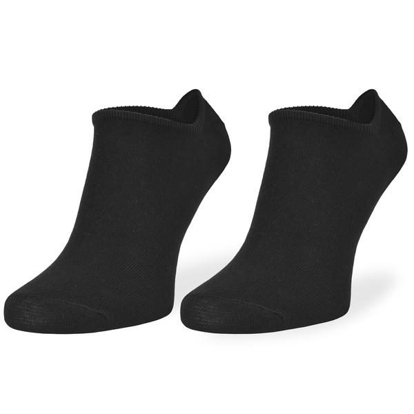 Bawełniane stopki z silikonem - czarne