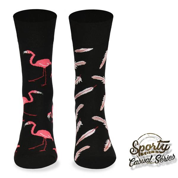 Kolorowe skarpetki – Flamingi