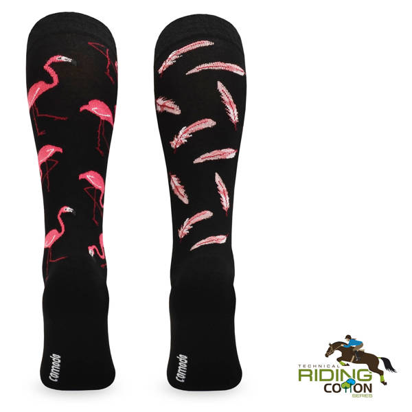 Podkolanówki jeździeckie – Flamingi