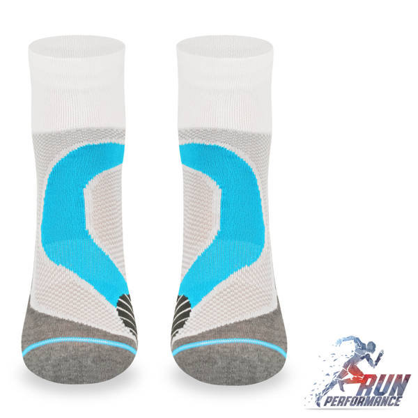 Skarpety do biegania RUN4 – Coolmax – white-blue