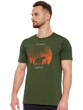 Termoaktywny T-shirt BRUBECK Outdoor Wool Pro ciemny zielony - Niedźwiedź